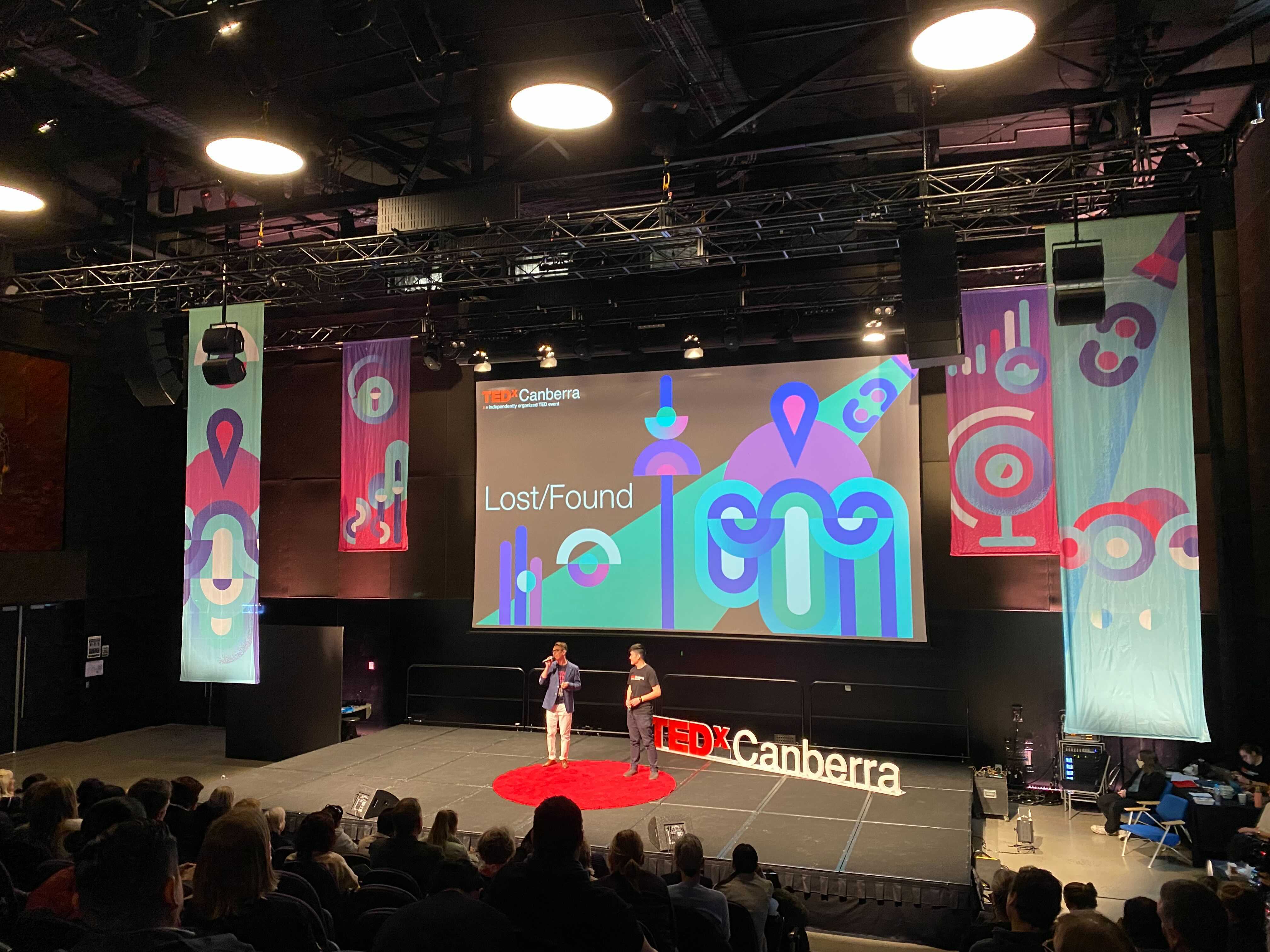 TEDx stage graphics